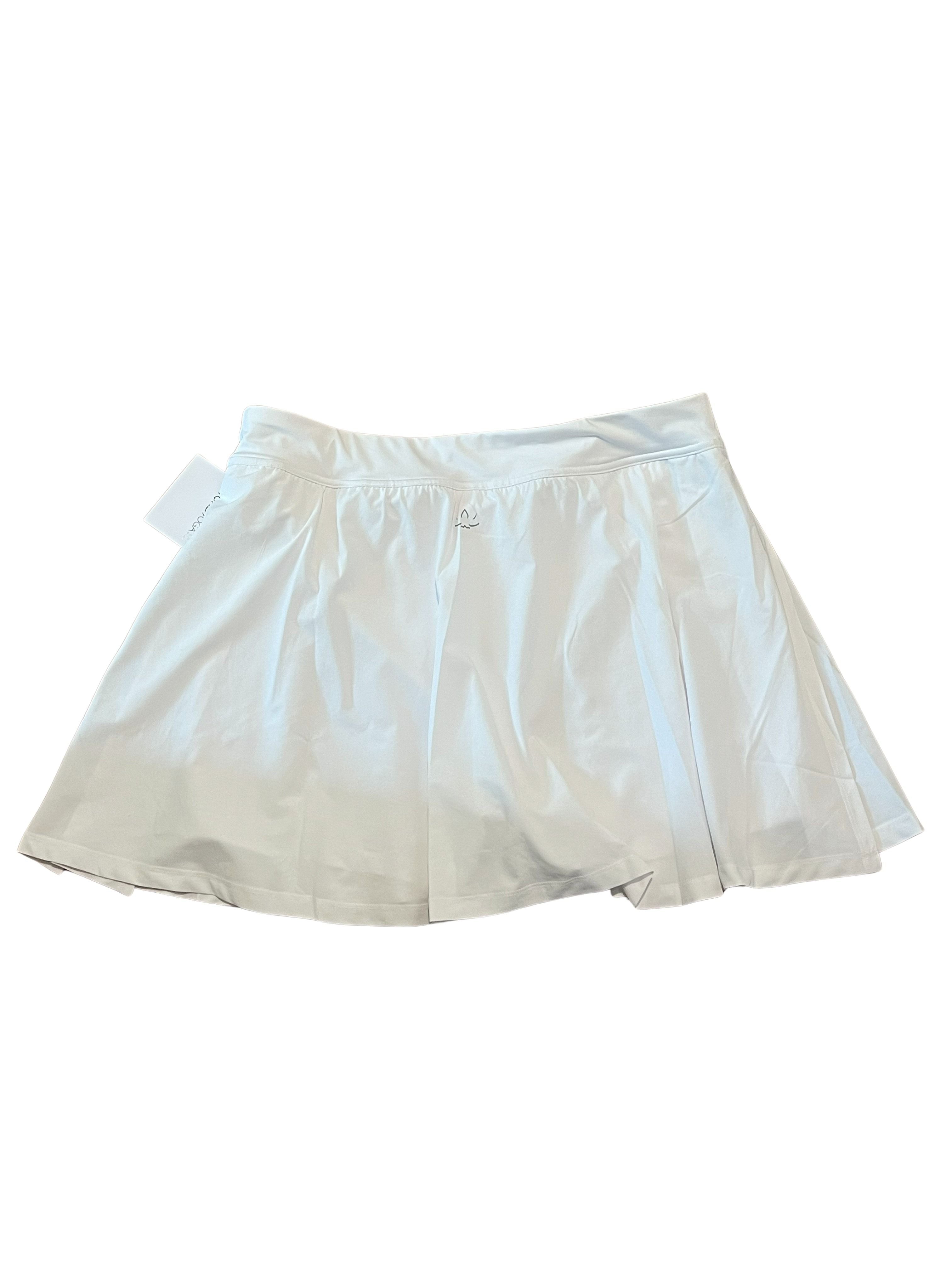 Beyond Yoga White Pleated Athletic Skirt - Size XL