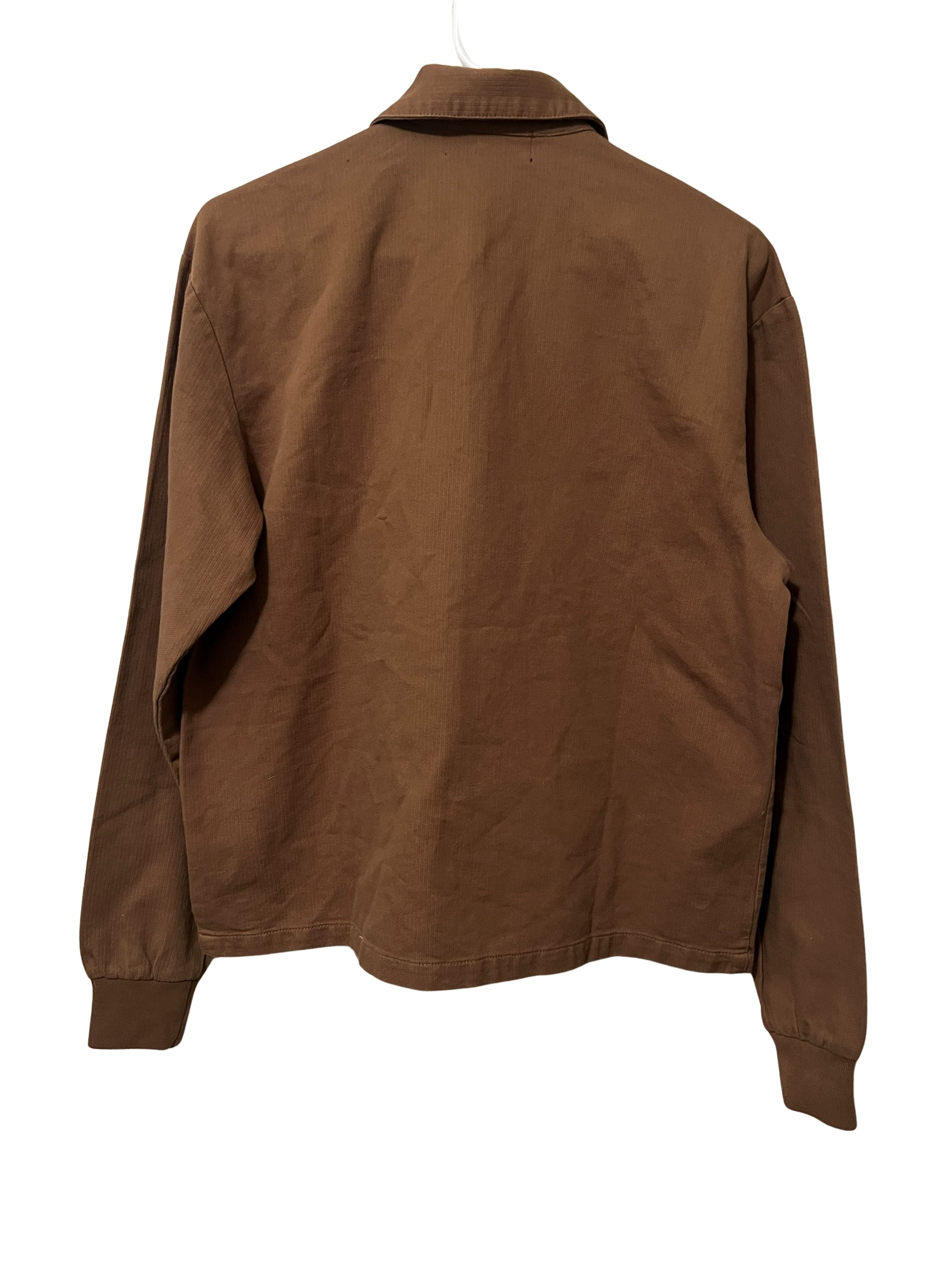 Lost Brown Racing Stripe Zip Jacket Size S