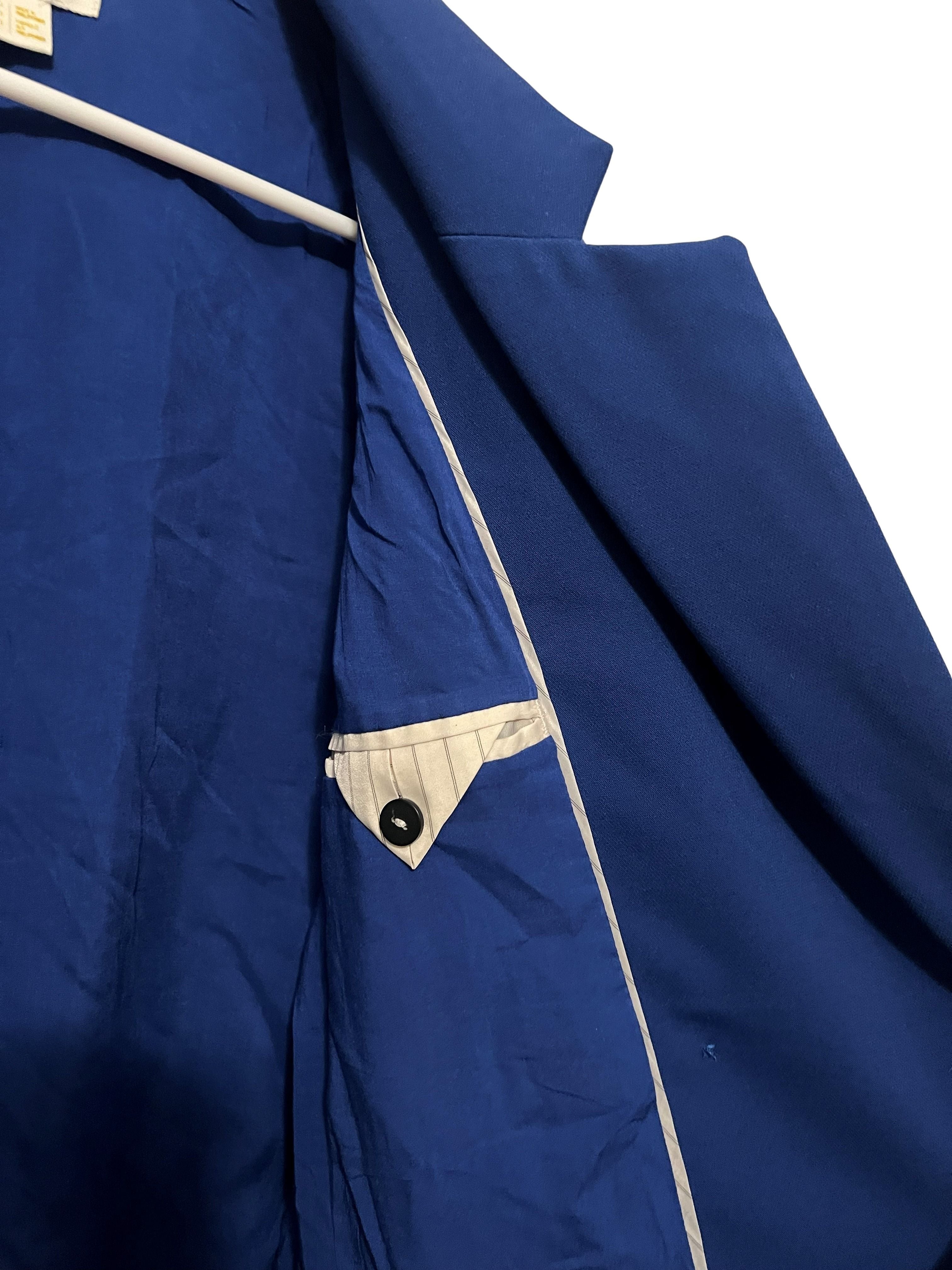 Maeve by Anthropologie Royal Blue Double-Breasted Blazer, Size 4