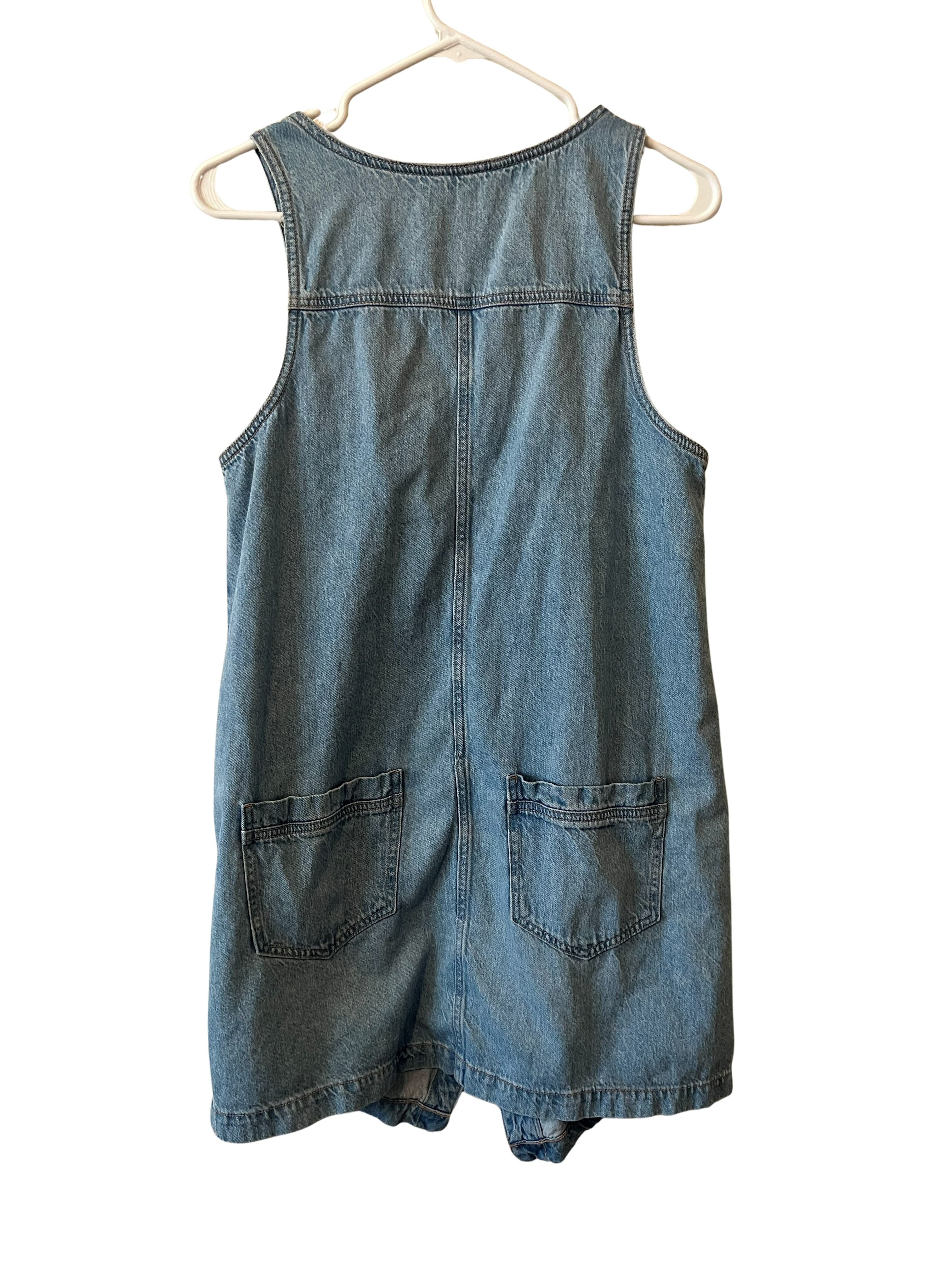 American Eagle Denim Overall Mini Dress - Women's XS