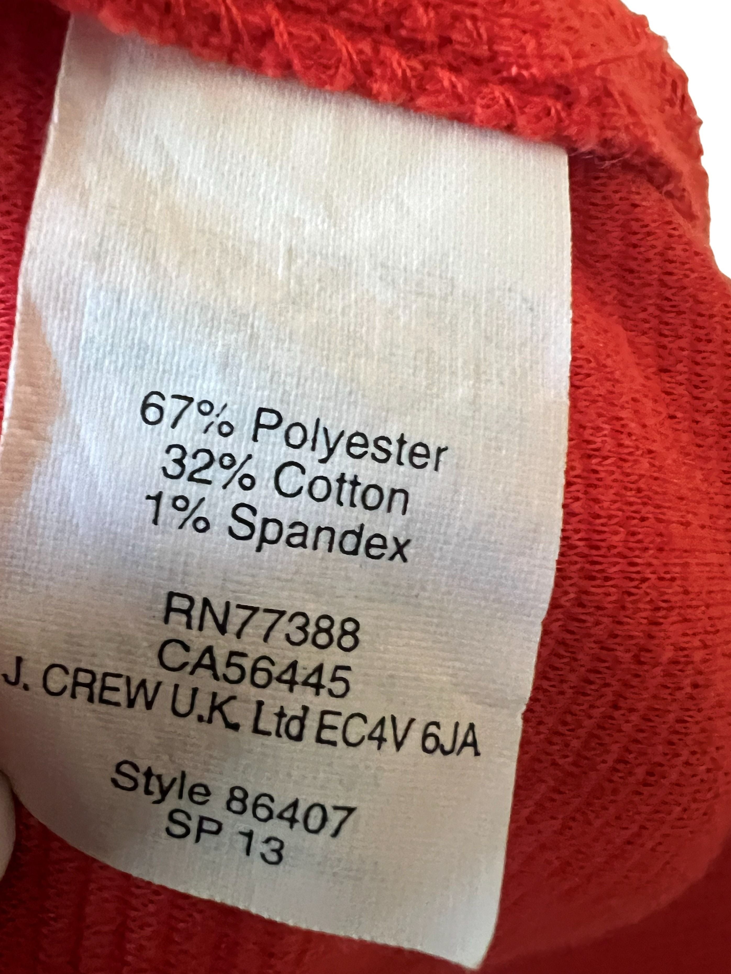 Madewell Red Ribbed Fit & Flare Mini Dress
